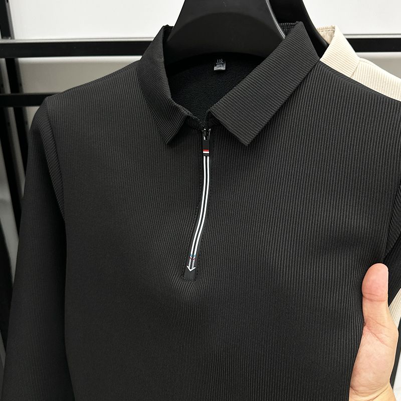 Men's Ethereal Realm Zipper Polo T-Shirt