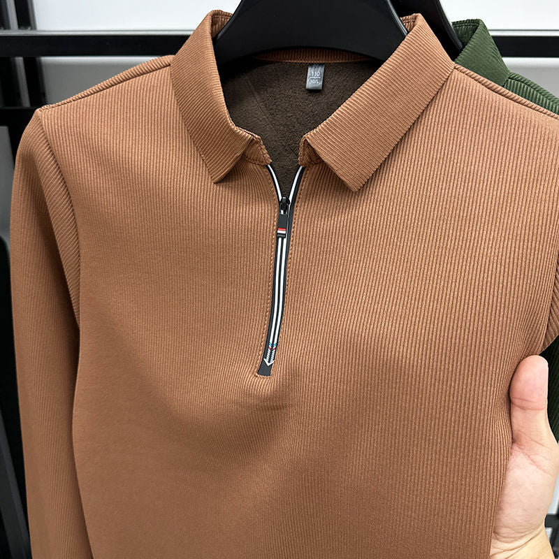 Men's Ethereal Realm Zipper Polo T-Shirt