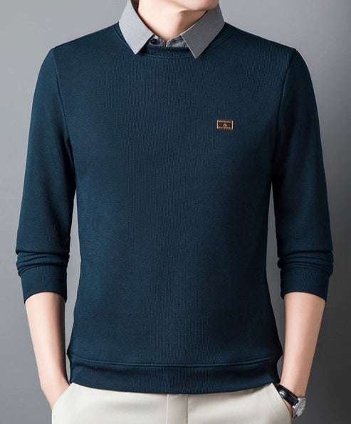 Men’s Premium Ribbed Crewneck – Streetwear Style