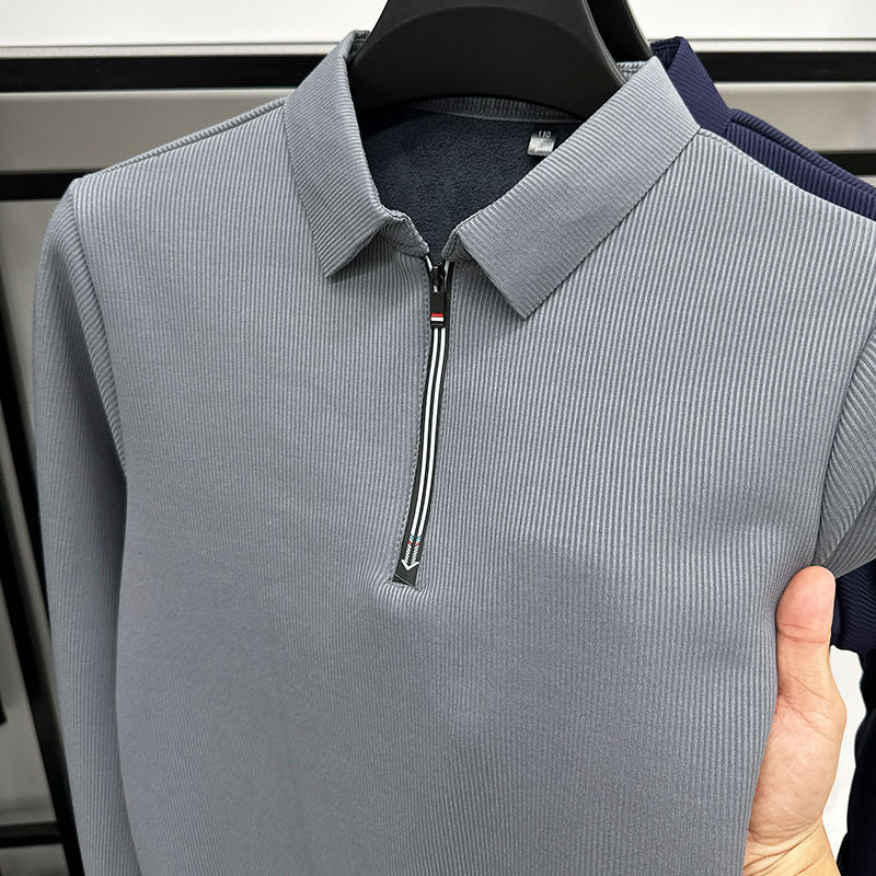 Men's Ethereal Realm Zipper Polo T-Shirt