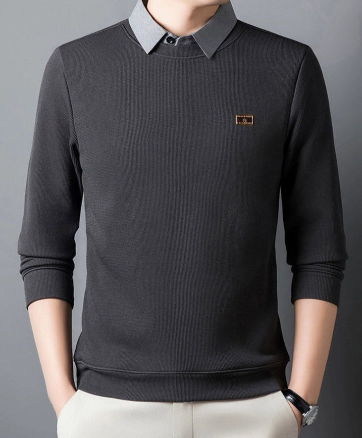 Men’s Premium Ribbed Crewneck – Streetwear Style