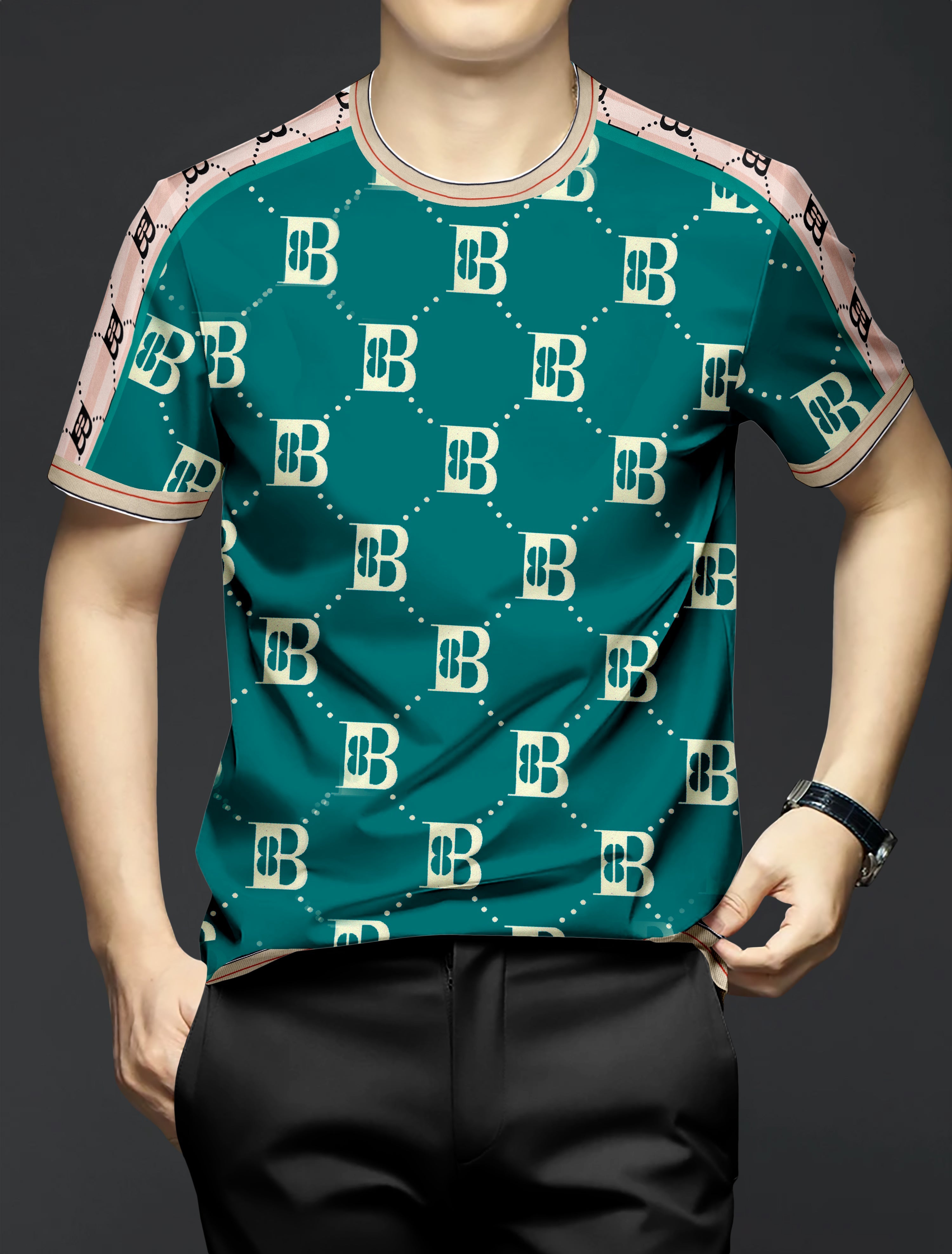 Printed Half Sleeve Men's Imported T-shirt
