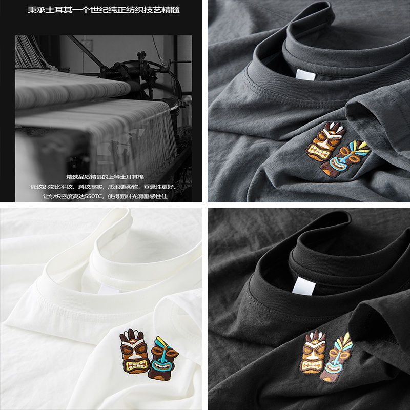 Black T-Shirt with Adivasi Embroidery – Tribal-Inspired Streetwear