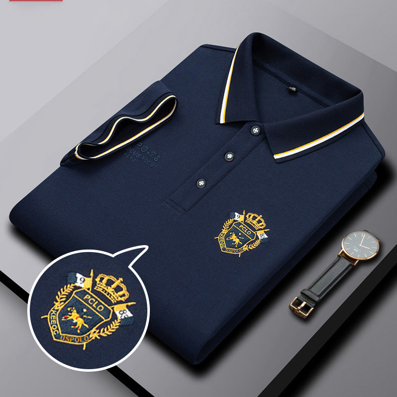 Embroidery Logo Half Sleeve Imported Polo T-Shirt