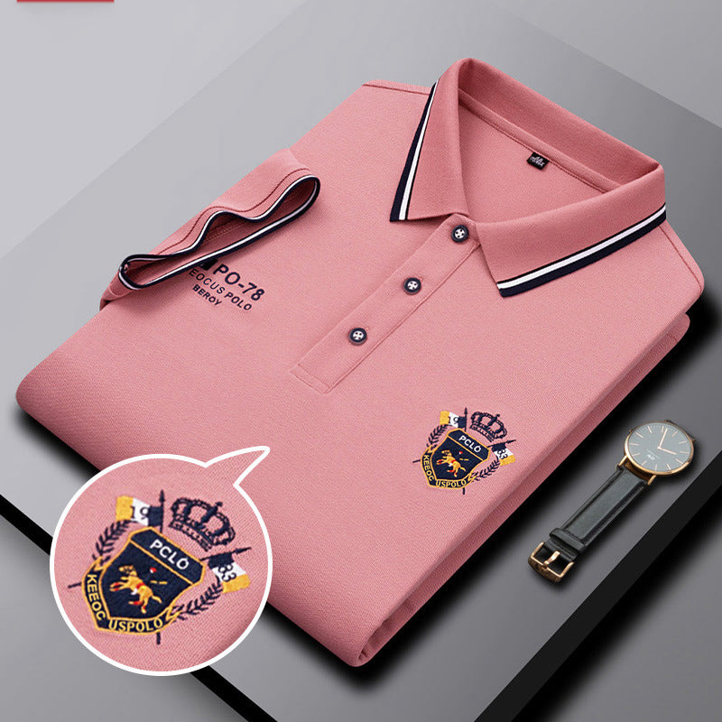 Embroidery Logo Half Sleeve Imported Polo T-Shirt