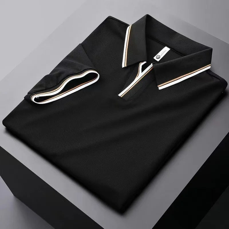 Metro Style Contrast Men's Polo T-Shirt