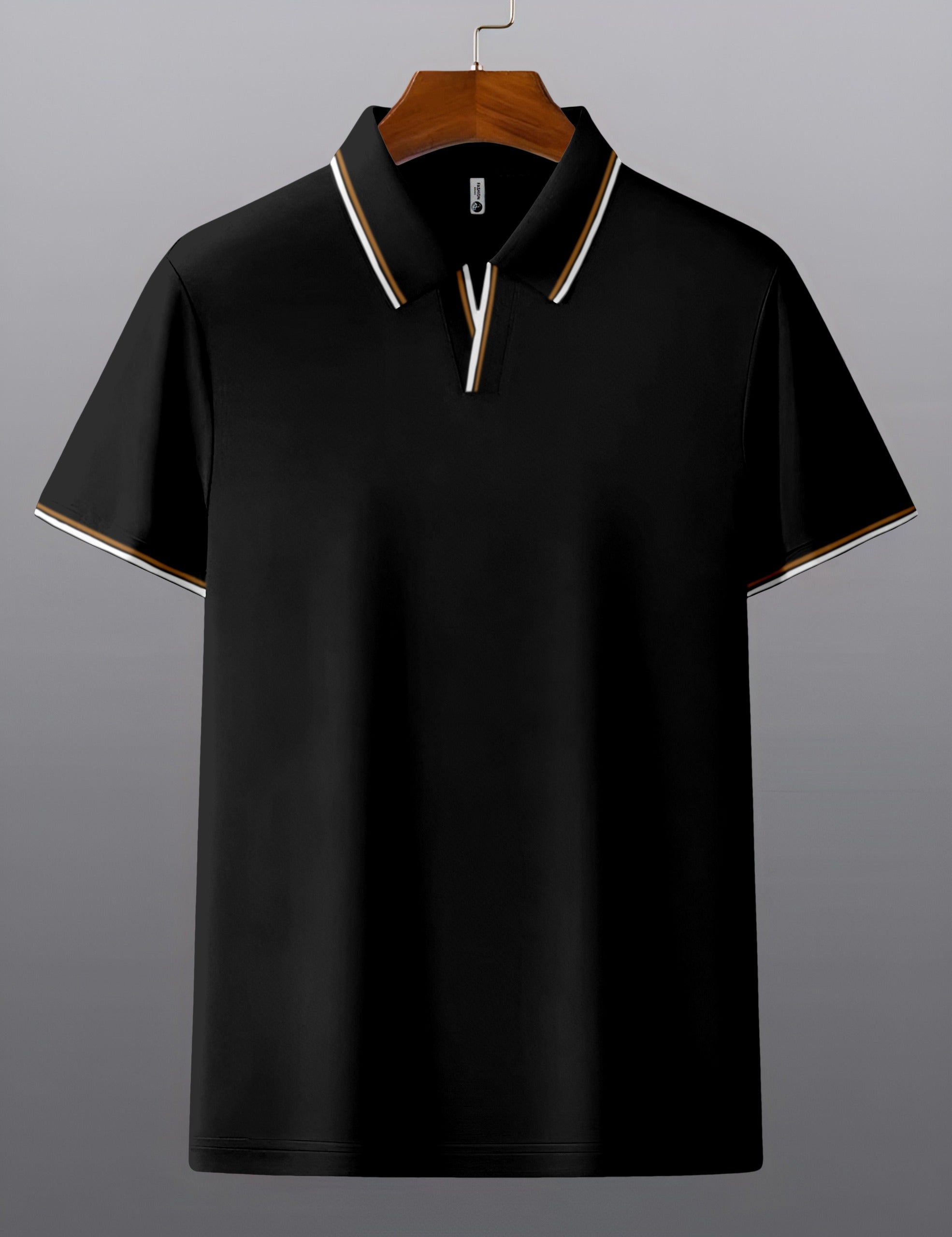 Metro Style Contrast Men's Polo T-Shirt