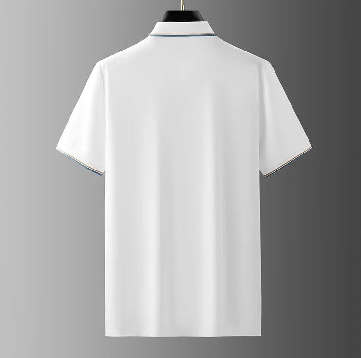 Metro Style Contrast Men's Polo T-Shirt