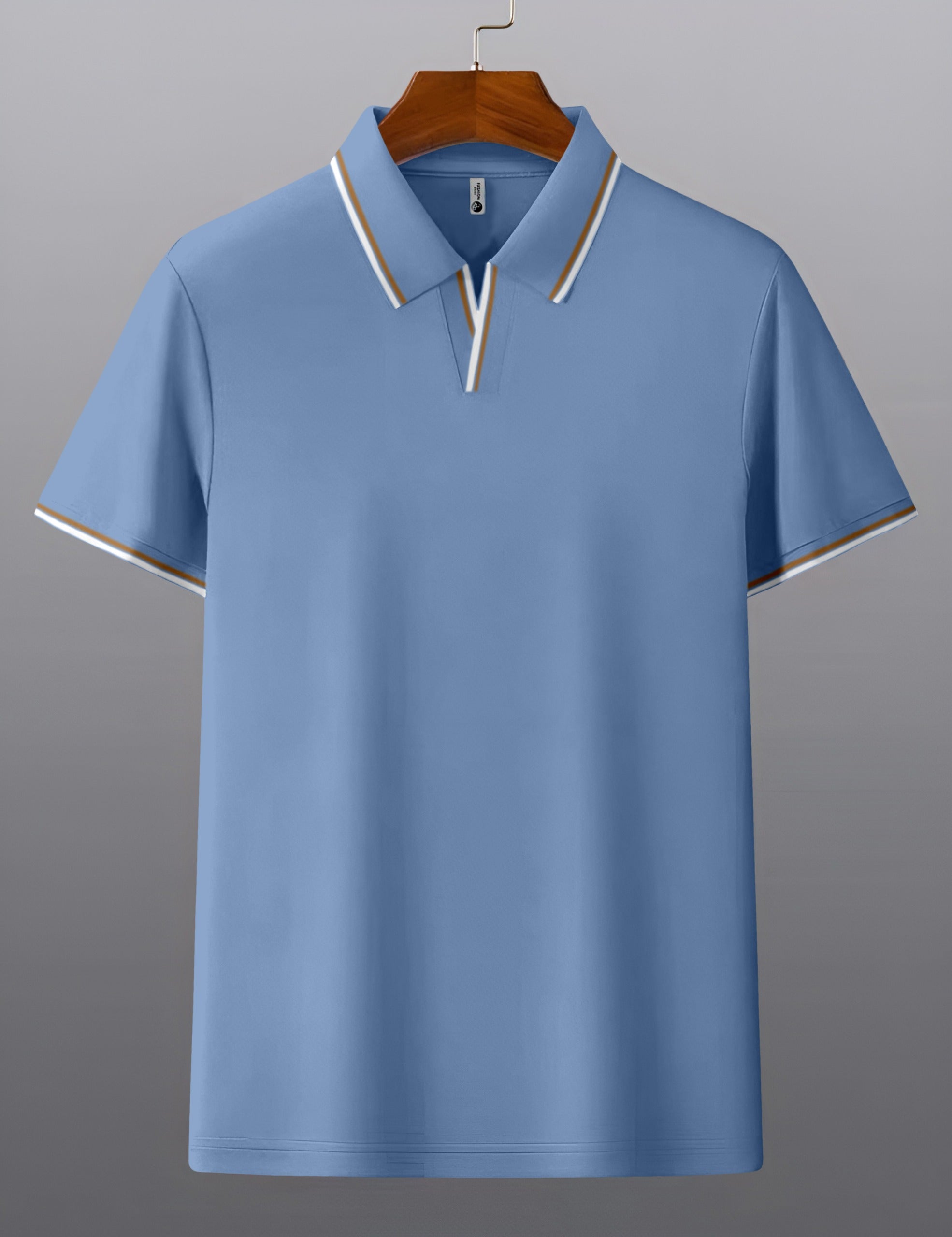 Metro Style Contrast Men's Polo T-Shirt