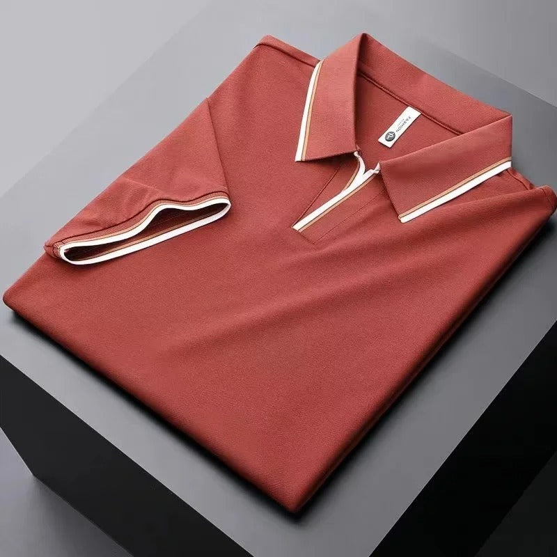 Metro Style Contrast Men's Polo T-Shirt