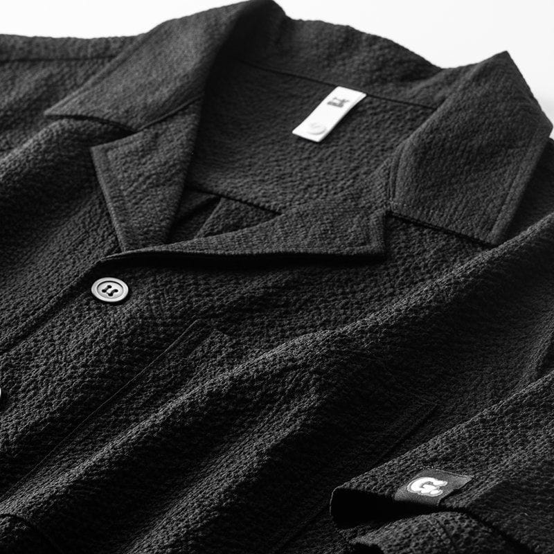 Dotted Textured Imported Popcorn Fabric Men's Shirt