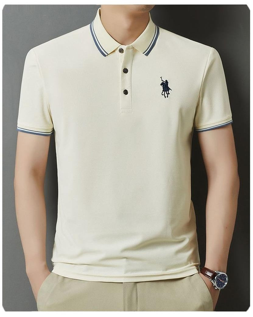 Coastal Breeze Slim Fit Men’s Polo Tshirt - Tailored Trim Edition