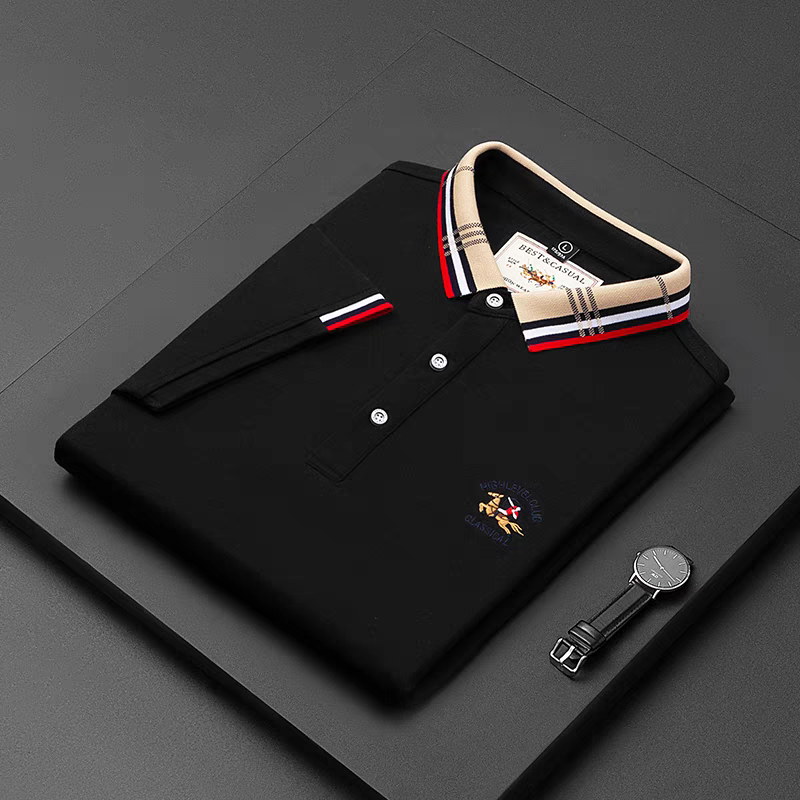 Imported Embroidery Logo Half Sleeve T-Shirt