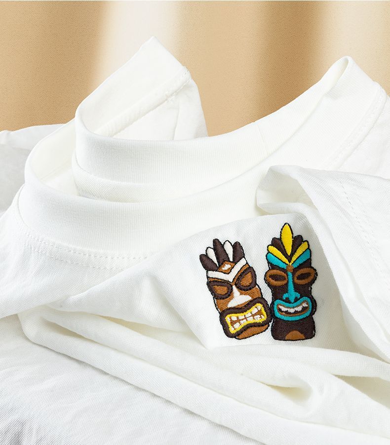 Black T-Shirt with Adivasi Embroidery – Tribal-Inspired Streetwear