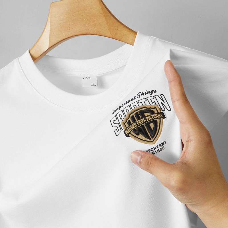 Black Warner Bros. Embroidered Imported T-Shirt